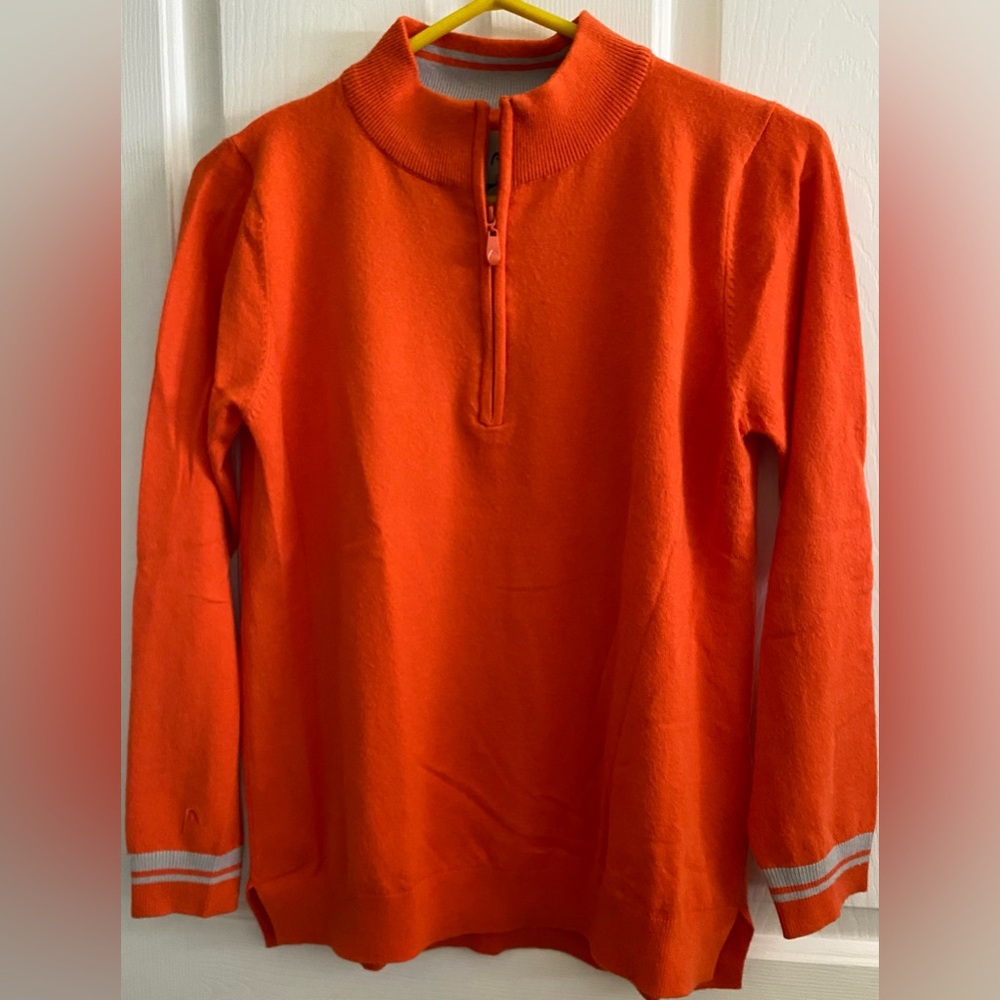 HEAD .. WOMENS GOLF SWEATER 3/4 ZIP